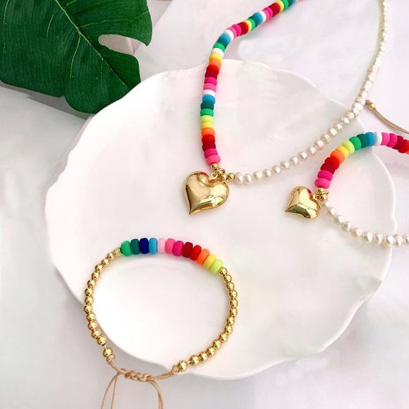 18K Gold Plated Heart Pendant Necklace - Picture 3 of 3